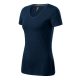Action V-neck póló női tengerészkék XL