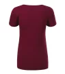 Action V-neck póló női garnet L