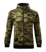 Camo Zipper felső férfi zöld terepszín M