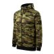 Camo Zipper felső férfi zöld terepszín L