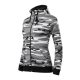 Camo Zipper felső női szürke terepszín L