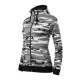 Camo Zipper felső női szürke terepszín XL