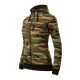 Camo Zipper felső női barna terepszín L