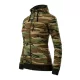Camo Zipper felső női barna terepszín XL