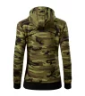 Camo Zipper felső női zöld terepszín XS