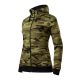 Camo Zipper felső női zöld terepszín S