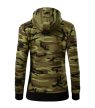 Camo Zipper felső női zöld terepszín M