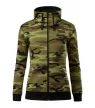 Camo Zipper felső női zöld terepszín XL
