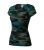 Camo Pure póló női camouflage petrol M