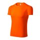 Pixel póló unisex neon narancssárga XL