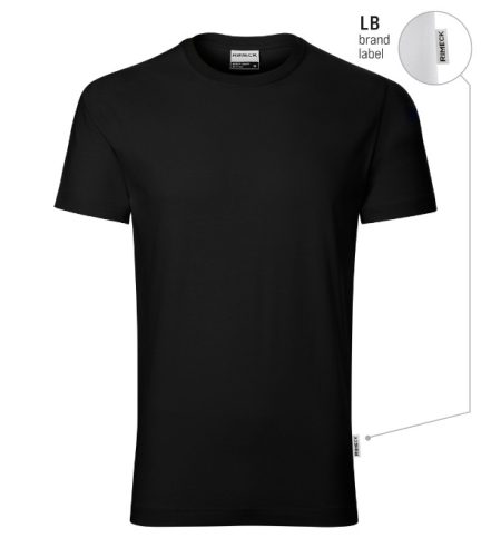 Resist póló férfi fekete 01 (brand label) S