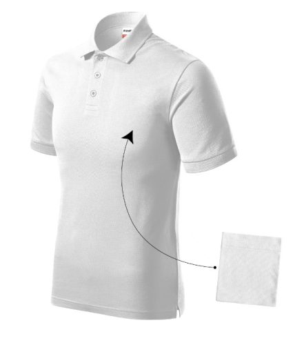 Resist Heavy Polo galléros póló férfi fehér 4XL