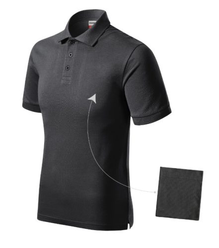 Resist Heavy Polo galléros póló férfi ébenszürke 2XL