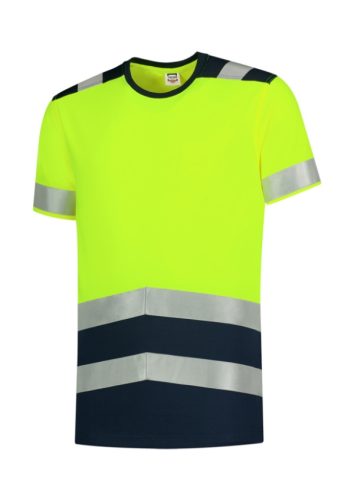 T-Shirt High Vis Bicolor póló unisex fluoreszkáló sárga L