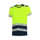 T-Shirt High Vis Bicolor póló unisex fluoreszkáló sárga 2XL
