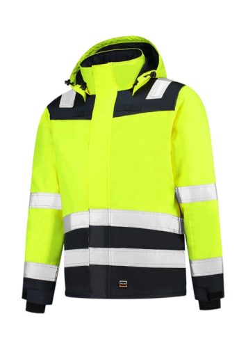 Midi Parka High Vis Bicolor munkakabát unisex fluoreszkáló sárga L
