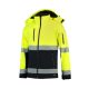 Bi-color EN ISO 20471 Softshell softshell kabát unisex fluoreszkáló sárga 4XL