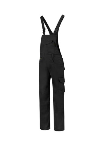 Dungaree Overall Industrial kantáros munkanadrág unisex fekete 2XL
