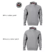 Vertex Hoodie felső férfi ébenszürke S