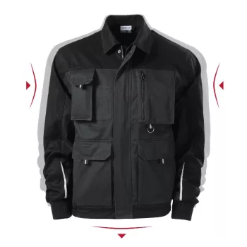 Woody munkakabát férfi ébenszürke 44/46