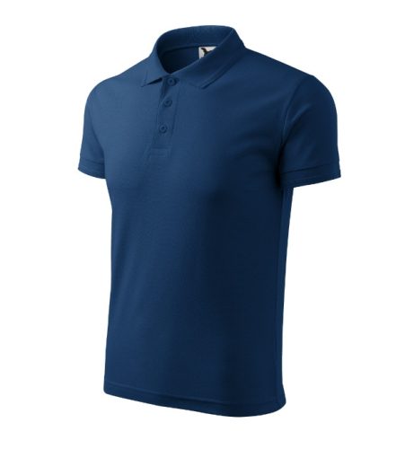 Pique Polo galléros póló férfi éjkék 3XL