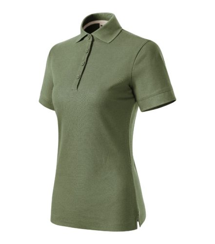 Prime (GOTS) galléros póló női khaki 2XL