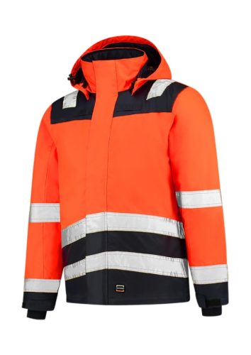 Midi Parka High Vis Bicolor munkakabát unisex fluoreszkáló narancssárga 4XL