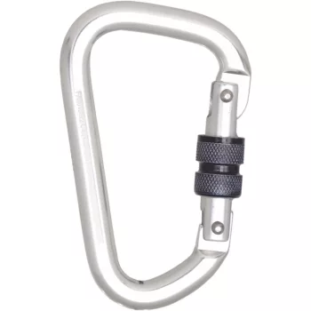   Kratos alumínium csavaros reteszelő karabiner 22,5mm nyílással