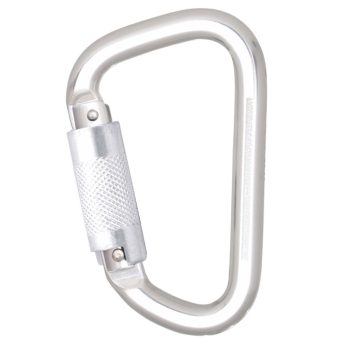   Kratos alumínium karabiner, negyedfordulatos zárral, 21mm nyitótávolsággal