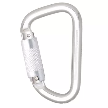   Kratos alumínium karabiner, negyedfordulatos zárral, 21mm nyitótávolsággal