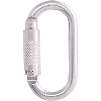   Kratos acél karabiner, negyedfordulatos zárral, 16mm nyitótávolsággal