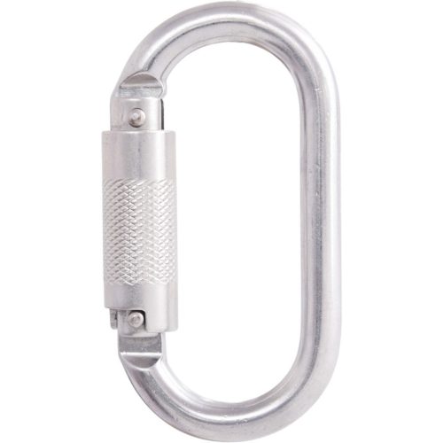 Kratos acél karabiner, negyedfordulatos zárral, 16mm nyitótávolsággal