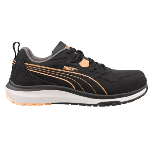 Puma Stepper BLK/Peach Low S3S ESD HRO SR női munkavédelmi cipő