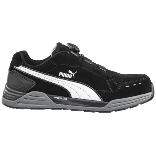 Puma Airtwist Black Disc low S3S ESD FO HRO SR munkavédelmi cipő