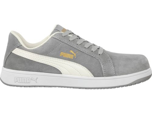 Puma Iconic Suede Grey Low S1PL ESD FO HRO SR munkavédelmi cipő