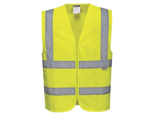 C375 -  Hi-Vis zippzáras mellény