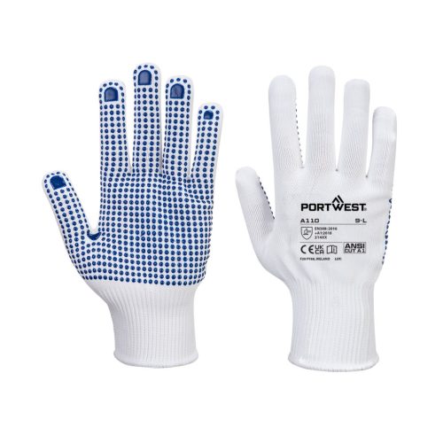 Nylon PVC pontozott kesztyű
