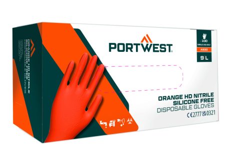 Orange HD egyszerhasználatos kesztyű (Pk100)
