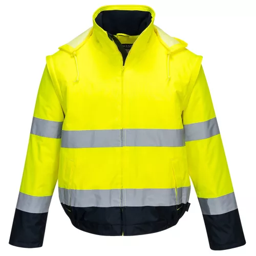 Hi-Vis 2 az 1-ben kontrasztos Essential Lite bomber kabát