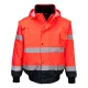 Hi-Vis 3 az 1-ben kontrasztos bomber dzseki