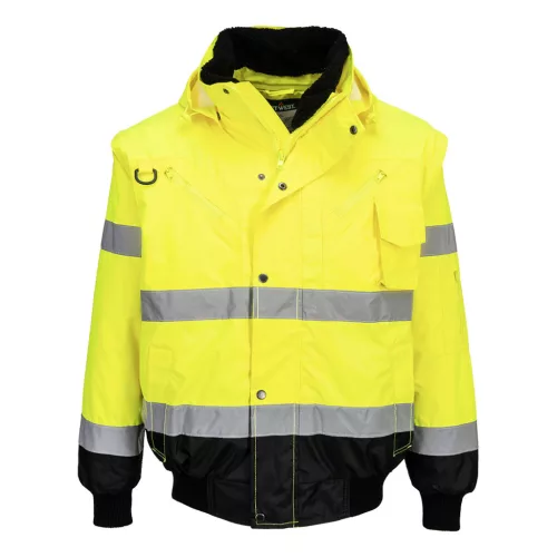 Hi-Vis 3 az 1-ben kontrasztos bomber dzseki