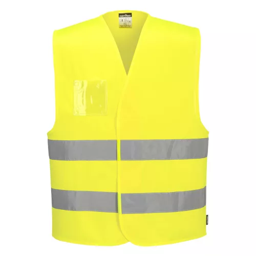 Jól láthatósági mellény - Dupla azonosítókártya tartóval