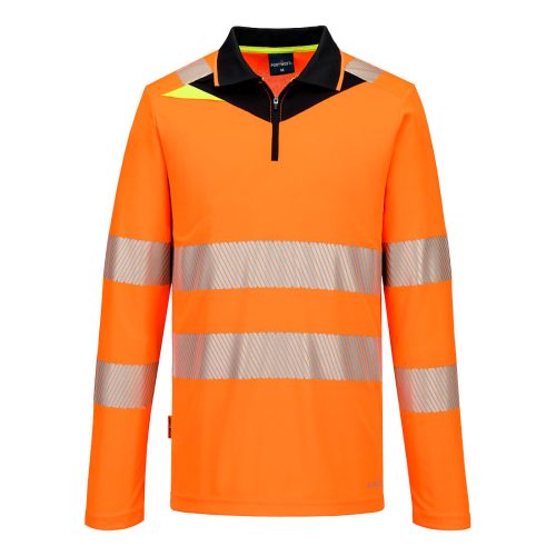 DX4 Hi-Vis cipzáras póló L/S