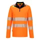 DX4 Hi-Vis cipzáras póló L/S