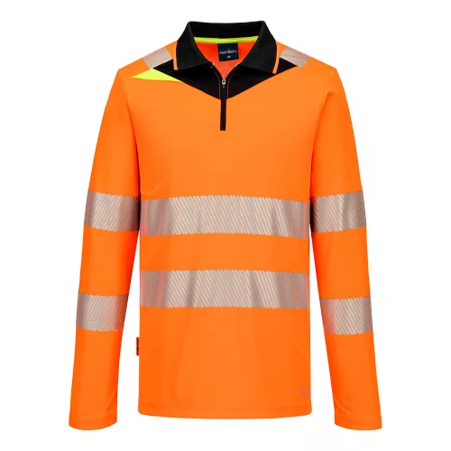 DX4 Hi-Vis cipzáras póló L/S
