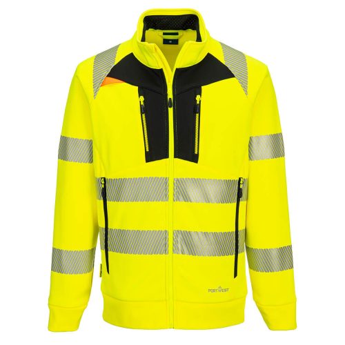 DX4 Hi-Vis kapucnis cipzáras pulóver