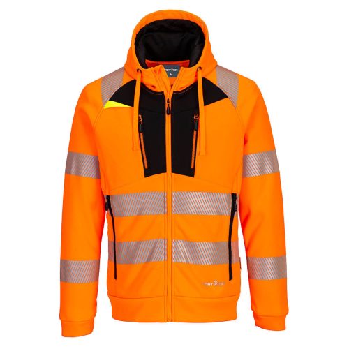 DX4 Hi-Vis cipzáras kapucnis pulóver