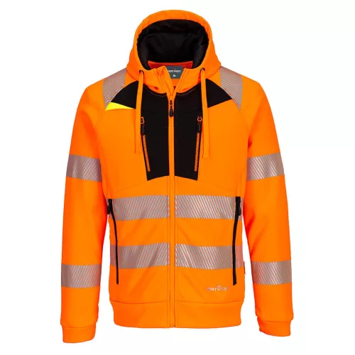 DX4 Hi-Vis cipzáras kapucnis pulóver
