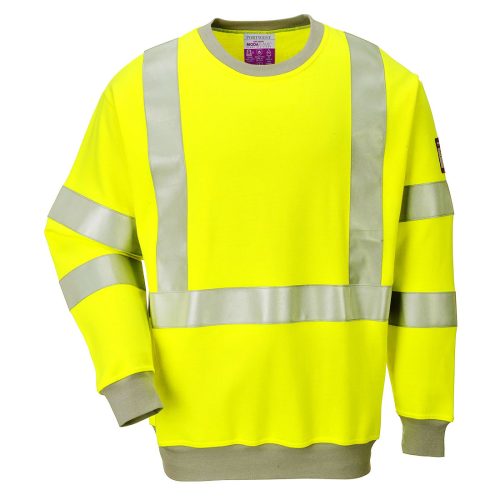 Lángálló antisztatikus Hi-Vis pulóver