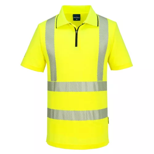 KX3 Sport Hi-Vis cipzáros póló S/S